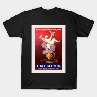 Retro poster - pub - vintage - Café Martin T-Shirt
